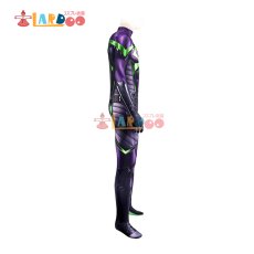 画像6: スパイダーマン Miles Morales Purple Reign マイルズ モラレス Suit 全身タイツ ジャンプスーツコスプレ衣装 コスプレ コスチューム cosplay (6)