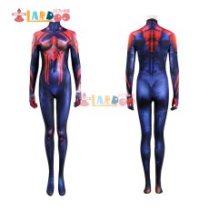 画像6: スパイダーマン:アクロス・ザ・スパイダーバース スパイダーマン2099 ミゲル・オハラ Miguel O'Hara ジャンプスーツ 全身タイツ コスプレ衣装 コスチューム cosplay (6)