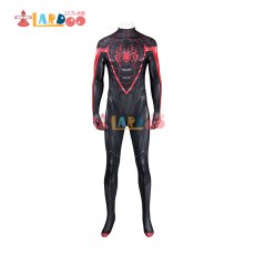 画像4: スパイダーマン2 PS5 Spider-Man マイルズ モラレス/Miles Morales Advanced Dark Suit 全身タイツ ボデイースーツ コスプレ衣装 コスチューム cosplay (4)