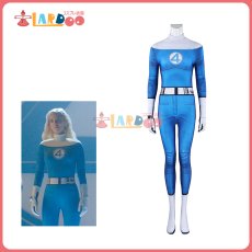 画像1: ファンタスティック4：ファースト・ステップ ンビジョブル・ウーマン-Invisible Woman ジャンプスーツ コスプレ衣装 コスチューム cosplay (1)