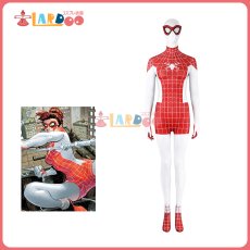 画像1: スパイダーマン アース18119 メリー・ジェーン・ワトソン Mary Jane Watson コスプレ衣装 コスチューム cosplay (1)