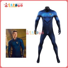 画像1: ファンタスティック・フォー [超能力ユニット] ヒューマン・トーチ-Human Torch ジャンプスーツ コスプレ衣装 コスチューム cosplay (1)