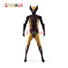 画像2: X-MEN ウルヴァリン Wolverine ブラウンVer コスプレ衣装 ボディスーツ 全身タイツ コスチューム cosplay (2)