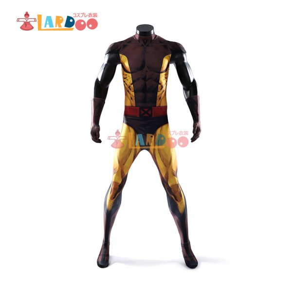 ウルヴァリン コスチューム フルセット X-MEN ウルヴァリン Wolverine ブラウンVer コスプレ衣装 ボディスーツ