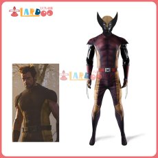 画像1: デッドプール&ウルヴァリン Wolverine ブラウンVer コスプレ衣装 ボディスーツ 全身タイツ コスチューム cosplay (1)