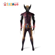 画像2: デッドプール&ウルヴァリン Wolverine ブラウンVer コスプレ衣装 ボディスーツ 全身タイツ コスチューム cosplay (2)