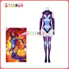 画像1: ティーン・タイタンズ Teen Titans スターファイア starfire 全身タイツ ボデイースーツコスプレ衣装 コスチューム cosplay (1)
