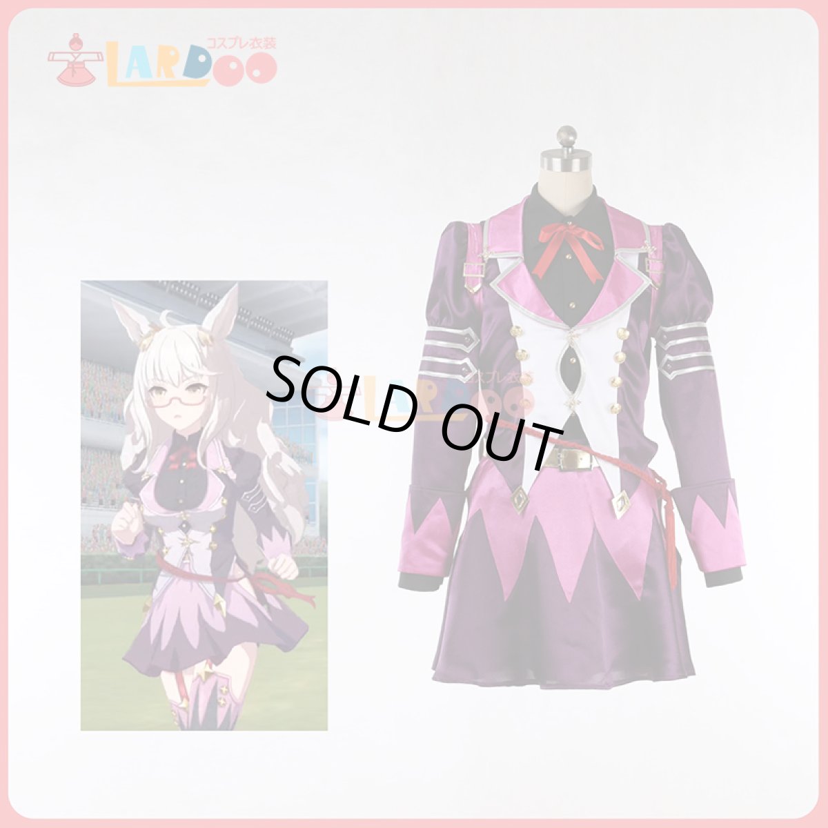 画像1: ウマ娘 プリティーダービー ビワハヤヒデ 勝負服 コスプレ衣装 コスチューム オーダーメイド可能 cosplay (1)