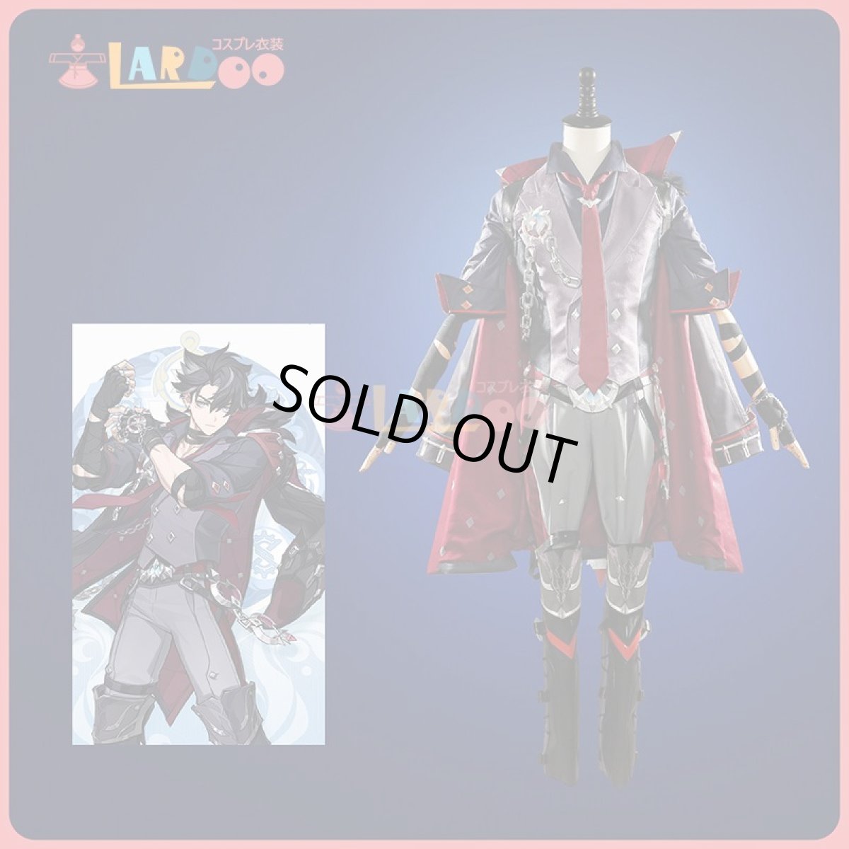 画像11: 【生産停止】原神 Genshin フォンテーヌ リオセスリ-Wriothesley コスプレ衣装 コスチューム cosplay (11)