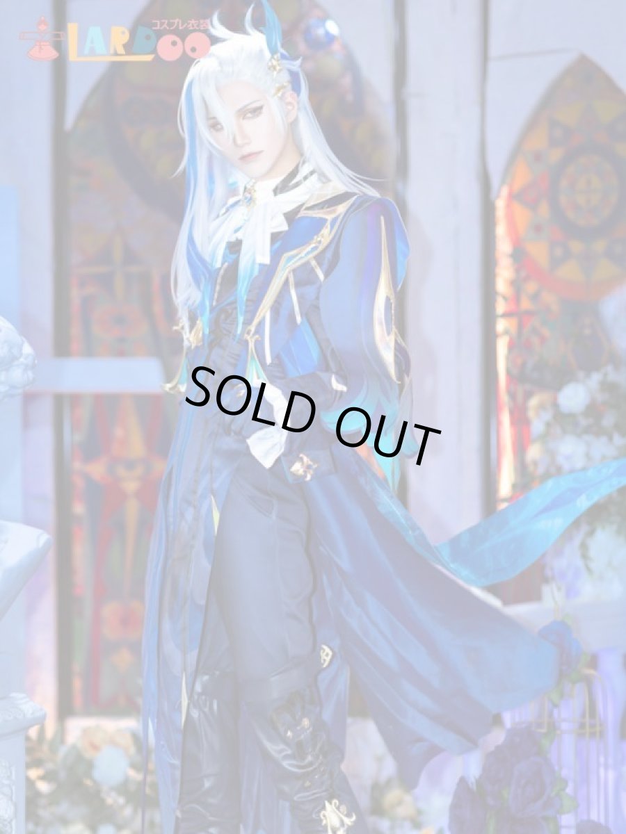 画像2: 【生産停止】原神 Genshin  フォンテーヌ ヌヴィレット-Neuvillette コスプレ衣装 合皮ズボン版 コスチューム cosplay (2)