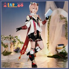 画像1: 原神 Genshin モンド ダリア-Dahlia コスプレ衣装 レッグカバー付き コスチューム cosplay (1)