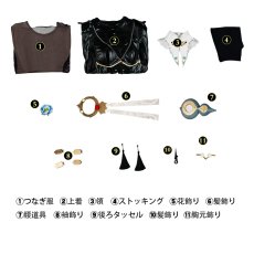 画像4: ゼンレスゾーンゼロ ZenlessZoneZero 儀玄 「墨まとう影の足跡」 コスプレ衣装 コスチューム cosplay (4)