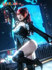 画像5: ペルソナ5  芳澤かすみ 怪盗スーツ仮面付き コスプレ衣装 コスチューム cosplay (5)