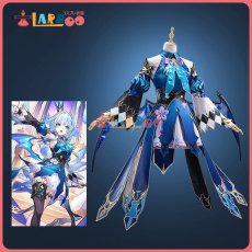 画像1: 崩壊スターレイル HonkaiStarRail ケリュドラ-Cerydra コスプレ衣装 金属パーツ版 チェス翼付き コスチューム cosplay (1)
