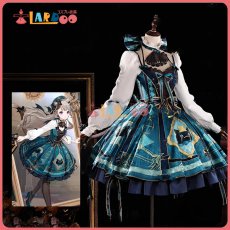 画像1: 原神 Genshin リネット 韓国カフェコラボ コスプレ衣装 尻尾なし コスチューム cosplay (1)