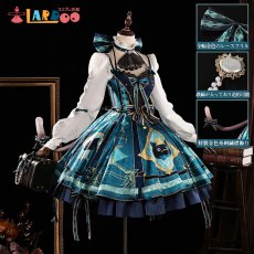 画像2: 原神 Genshin リネット 韓国カフェコラボ コスプレ衣装 尻尾なし コスチューム cosplay (2)