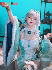 画像6: 原神 Genshin 璃月 兹白-シハク コスプレ衣装 レッグカバー付き金属パーツ版 コスチューム  cosplay  (6)