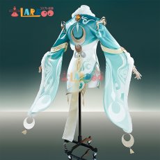画像3: 原神 Genshin 璃月 兹白-シハク コスプレ衣装 レッグカバー付き コスチューム  cosplay  (3)