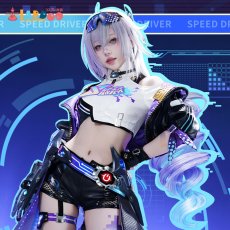 画像1: 崩壊スターレイル HonkaiStarRail 銀狼LV.999 コスプレ衣装 発光可能 コスチューム cosplay (1)