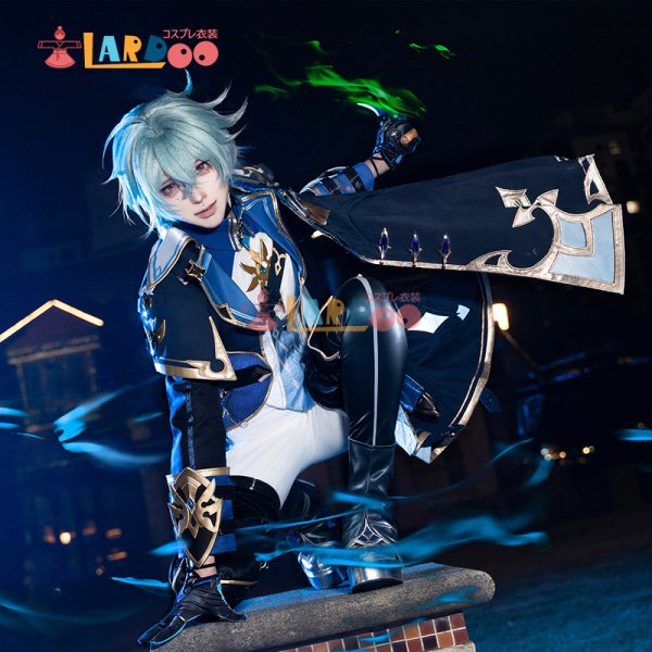 原神 Genshin ローエン-Lohen コスプレ衣装 金属パーツ版 靴カバー付き