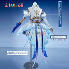 画像2: 原神 Genshin スネージナヤ Odette オデット コスプレ衣装 金属パーツ版 コスチューム cosplay (2)