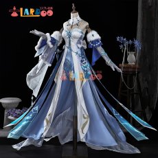 画像2: 原神 Genshin スネージナヤ 氷神 アナスターシャ コスプレ衣装 豪華版 コスチューム (2)