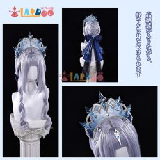 画像6: 原神 Genshin スネージナヤ 氷神 アナスターシャ コスプレ衣装 豪華版 コスチューム (6)