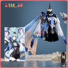 画像1: 原神 Genshin モンド エウルア-Eula コスプレ衣装 ブーツカバー付き コスチューム cosplay (1)