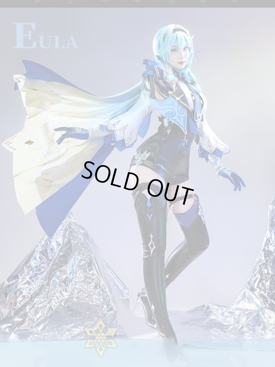 画像1: 【三分妄想1/3Delusion】原神 Genshin エウルア-Eula コスプレ衣装/靴 コスチューム (1)