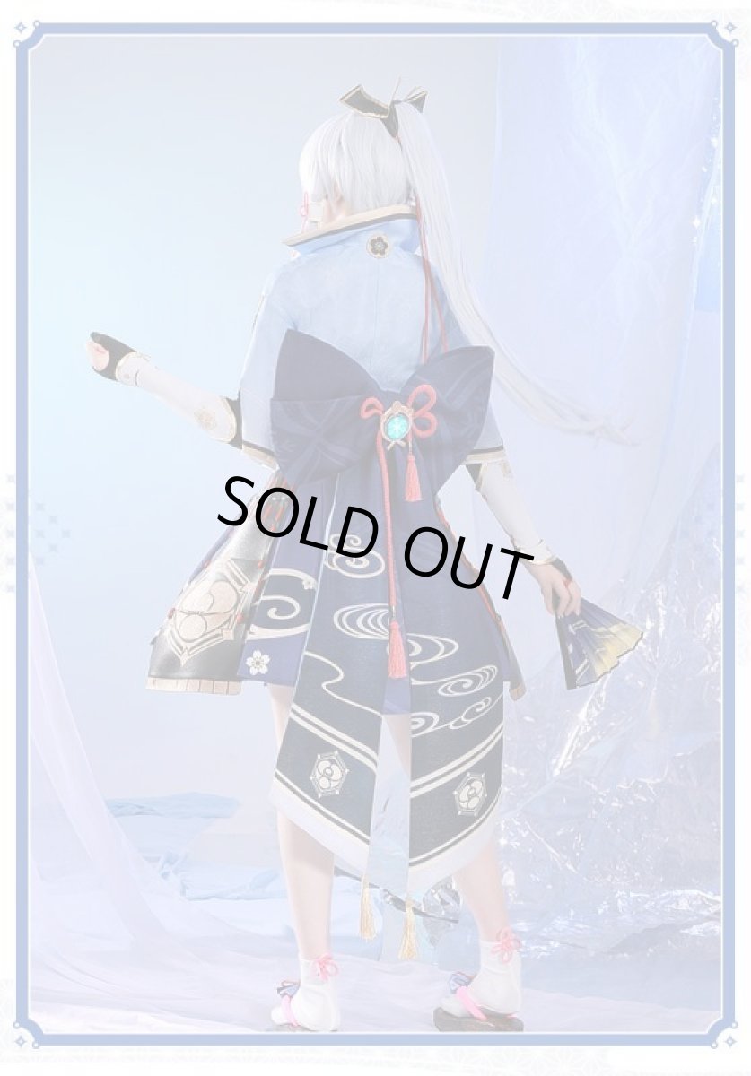 画像3: 【三分妄想1/3Delusion】原神 Genshin 神里綾華-かみさとあやか コスプレ衣装/ウィッグ/下駄 コスチューム (3)