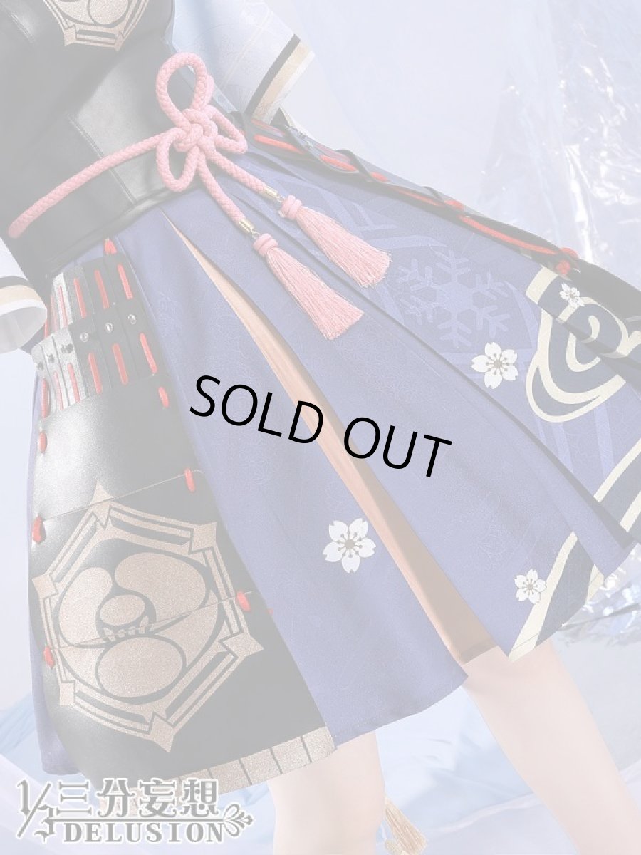 画像5: 【三分妄想1/3Delusion】原神 Genshin 神里綾華-かみさとあやか コスプレ衣装/ウィッグ/下駄 コスチューム (5)