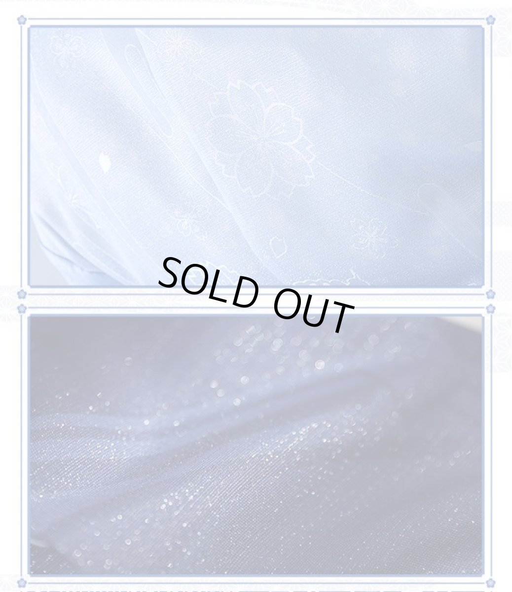 画像10: 【三分妄想1/3Delusion】原神 Genshin 神里綾華-かみさとあやか コスプレ衣装/ウィッグ/下駄 コスチューム (10)