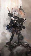 画像3: 【三分妄想1/3Delusion】NieR:Automata ニーア オートマタ ヨルハ二号B型 2Bコスプレ衣装/ウィッグ コスチューム (3)