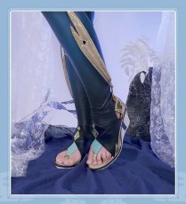 画像18: 【三分妄想1/3Delusion】原神 Genshin 申鶴-しんかく コスプレ衣装/ウィッグ/靴 コスチューム (18)
