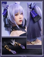 画像11: 【三分妄想1/3Delusion】原神 Genshin 刻晴スキンー霓裾の舞 コスプレ衣装 コスチューム (11)