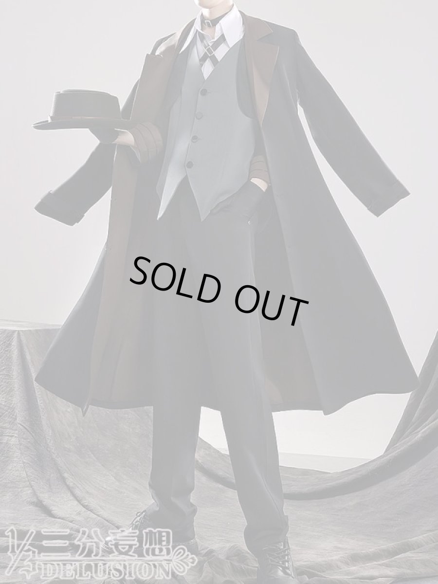 画像1: 【三分妄想1/3Delusion】文豪ストレイドッグス 中原中也-なかはら ちゅうや コスプレ衣装 コスチューム (1)