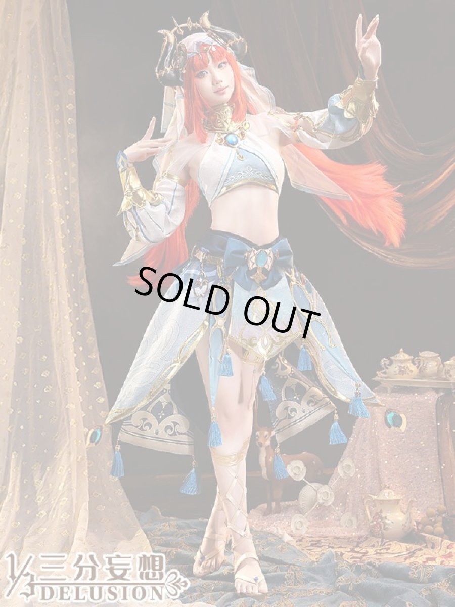 画像1: 【三分妄想1/3Delusion】原神 Genshin ニィロウ-Nilou コスプレ衣装 コスチューム (1)