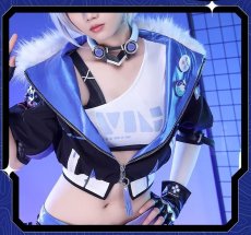 画像10: 【三分妄想】崩壊：スターレイル 銀狼-ぎんろう-SilverWolf コスプレ衣装/ウィッグ/靴 コスチューム (10)