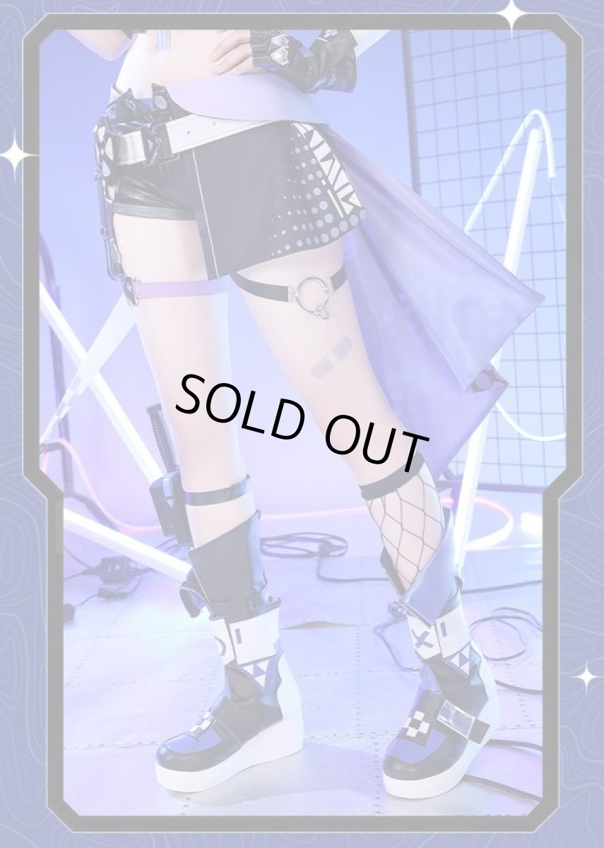 画像14: 【三分妄想1/3Delusion】崩壊：スターレイル 銀狼-ぎんろう-SilverWolf コスプレ衣装 コスチューム (14)