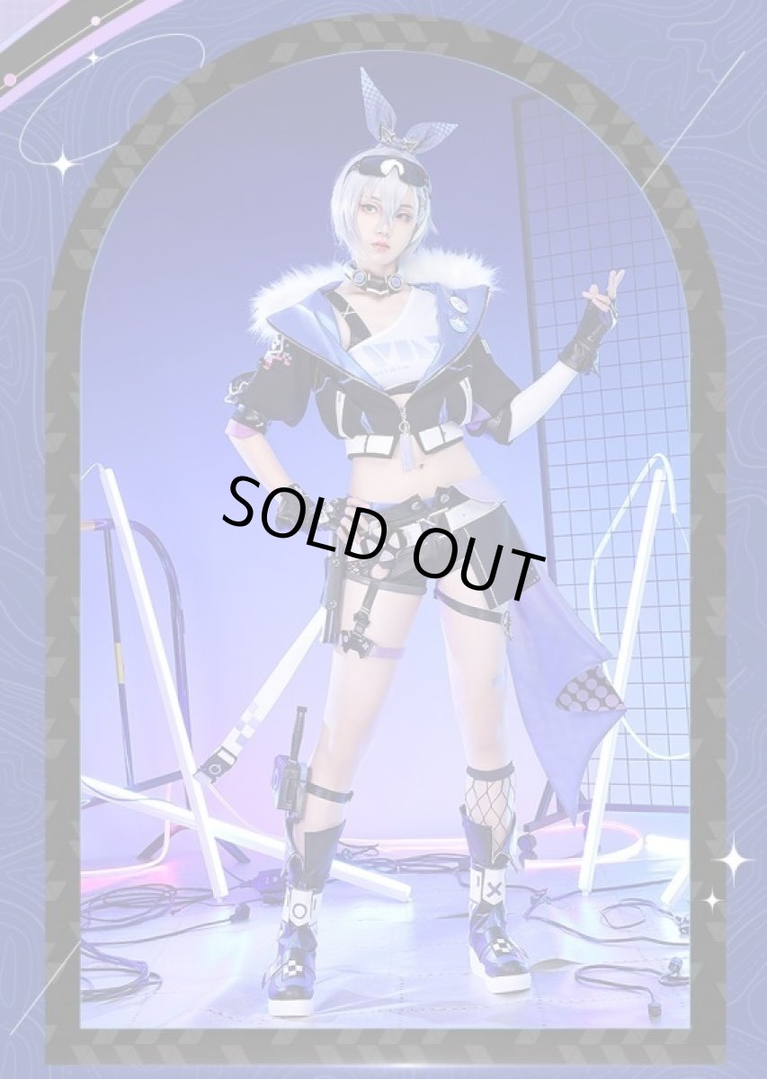 画像4: 【三分妄想1/3Delusion】崩壊：スターレイル 銀狼-ぎんろう-SilverWolf コスプレ衣装 コスチューム (4)