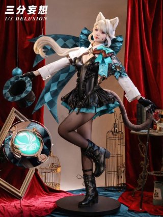 リネット　コスプレ　lardoo製　靴＋ウィッグつき　フルセット 原神 Genshin げんしん リネ-Lyney リネット-Lynette コスプレ靴