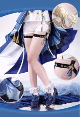 画像8: 【三分妄想】原神 Genshin 白Ver フリーナ/Furina フォカロルス/Focalors 付けまつ毛付き コスプレ衣装/ウィッグ/靴 コスチューム (8)