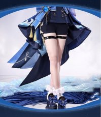 画像5: 【三分妄想】原神 Genshin 黒Ver フリーナ/Furina フォカロルス/Focalors 付けまつ毛付き コスプレ衣装/ウィッグ/靴 コスチューム (5)