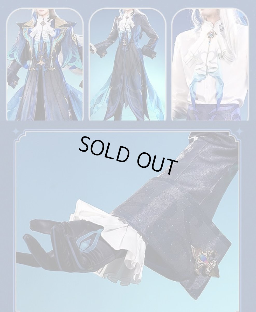画像16: 【三分妄想1/3Delusion】原神 Genshin ヌヴィレット-Neuvillette コスプレ衣装/ウィッグ/靴 コスチューム (16)