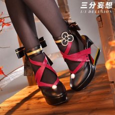 画像11: 【三分妄想】原神 Genshin 千織-Chiori コスプレ衣装/ウィッグ/靴 コスチューム (11)