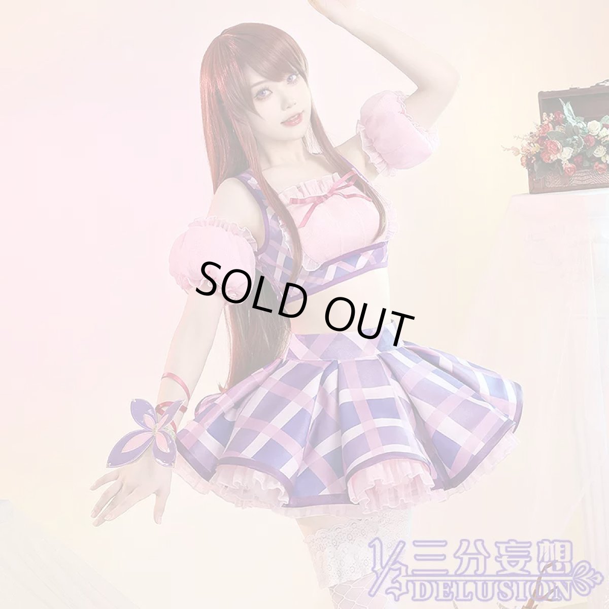 画像2: 【三分妄想1/3Delusion】アイカツ！アイドルカツドウ！ 紫吹蘭 コスプレ衣装 コスチューム (2)