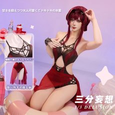 画像4: 【三分妄想1/3Delusion】 崩壊スターレイル HonkaiStarRail カフカ ロビン ホタル 二次創作水着 コスプレ衣装 コスチューム (4)