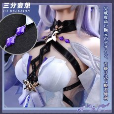 画像2: 【予約済みお客様専用】【三分妄想1/3Delusion】原神 Genshin スカーク-Skirk コスプレ衣装/ウィッグ/靴 コスチューム (2)