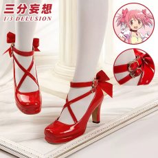 画像19: 【三分妄想1/3Delusion】魔法少女まどか☆マギカ 鹿目まどか 魔法少女コス コスプレ衣装/ウィッグ/靴 コスチューム (19)