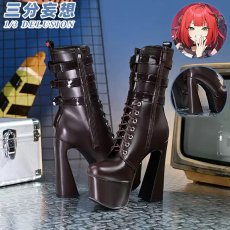 画像16: 【三分妄想1/3Delusion】 ゼンレスゾーンゼロ 浮波柚葉-うきなみゆずは コスプレ衣装/ウィッグ/ブーツ コスチューム (16)